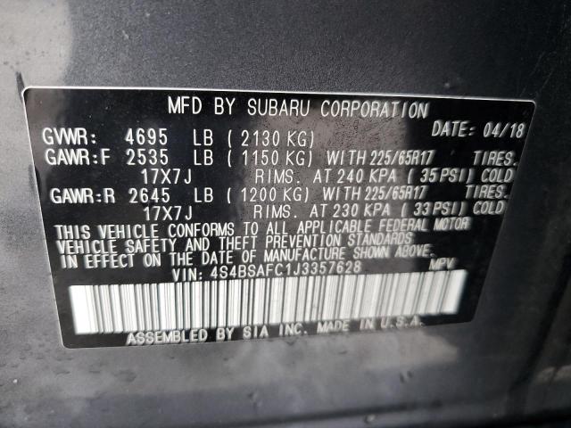 2018 SUBARU OUTBACK 2. - 4S4BSAFC1J3357628