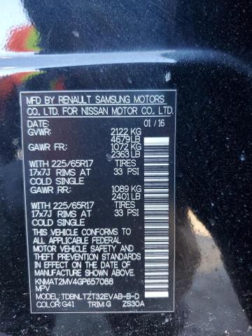2016 NISSAN ROGUE S - KNMAT2MV4GP657088