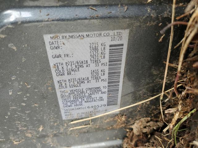 2020 NISSAN PATHFINDER - 5N1DR2AM5LC640529