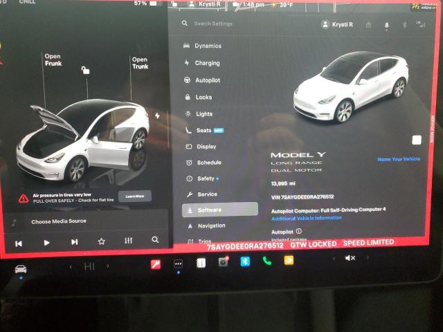 2024 TESLA MODEL Y 7SAYGDEE0RA276512