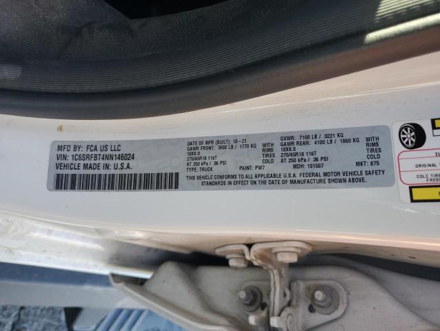 2022 RAM 1500 BIG H - 1C6SRFBT4NN146024