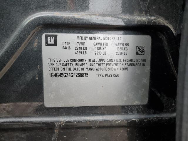 2016 BUICK LACROSSE S - 1G4G45G34GF268875