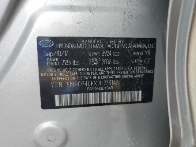 2018 HYUNDAI ELANTRA SE - 5NPD74LFXJH273147