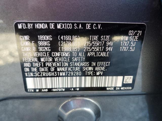 2021 HONDA HR-V LX - 3CZRU6H31MM729280