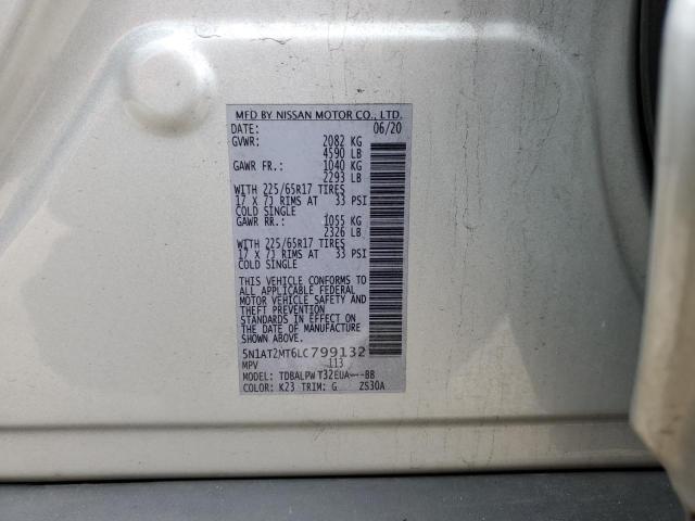 2020 NISSAN ROGUE S 5N1AT2MT6LC799132