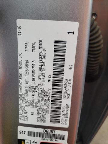 2017 TOYOTA TUNDRA CRE - 5TFDW5F15HX604272