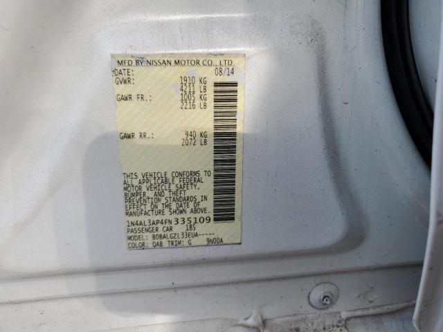 2015 NISSAN ALTIMA 2.5 - 1N4AL3AP4FN335109
