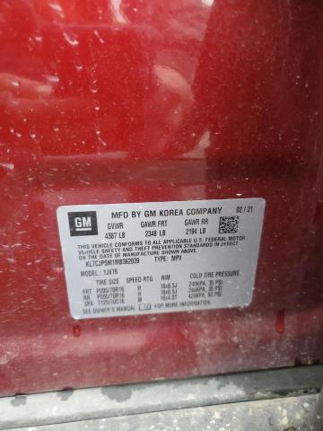 2021 CHEVROLET TRAX 1LT - KL7CJPSM1MB362039