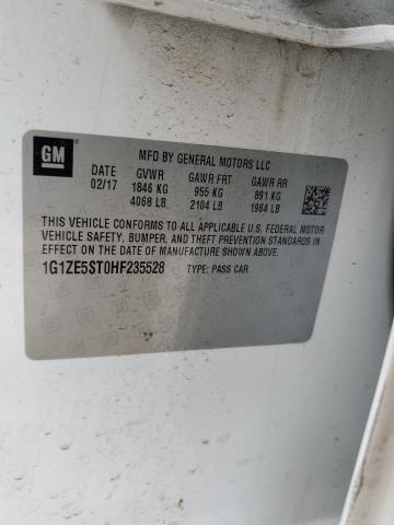 2017 CHEVROLET MALIBU LT - 1G1ZE5ST0HF235528