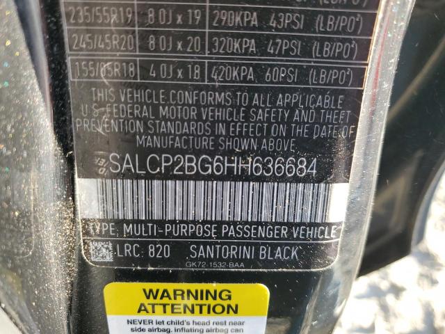 2017 LAND ROVER DISCOVERY - SALCP2BG6HH636684