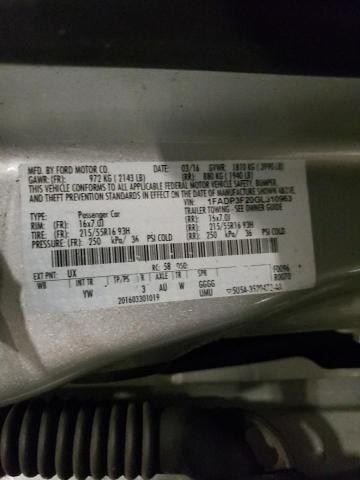 2016 FORD FOCUS SE - 1FADP3F20GL310963