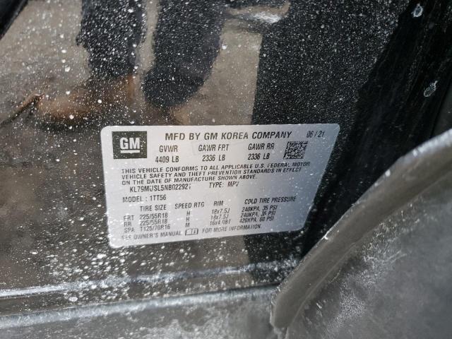 2022 CHEVROLET TRAILBLAZE - KL79MUSL5NB022921