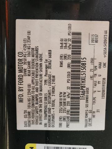 2020 FORD MUSTANG - 1FA6P8THXL5150815