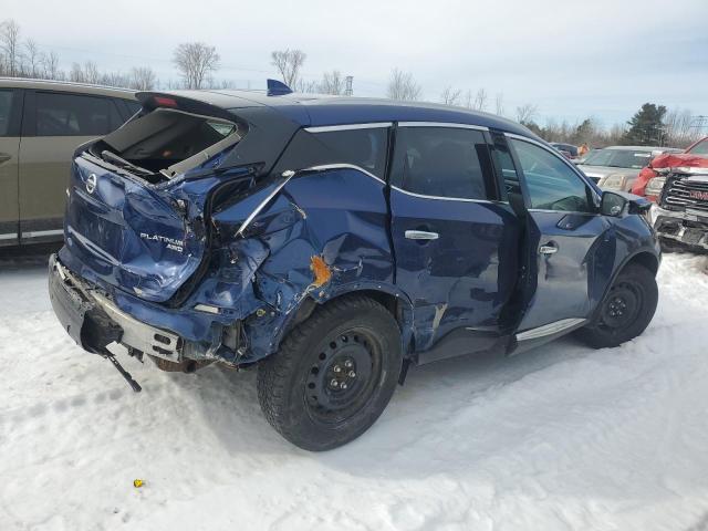 Vin: 5n1az2ds9mc140839, lot: 46650515, nissan murano platinum 20213