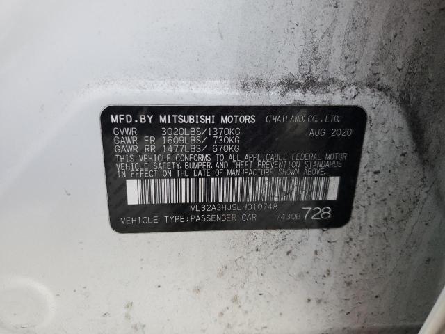 2020 MITSUBISHI MIRAGE ES - ML32A3HJ9LH010748