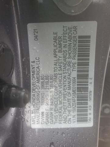 2021 HONDA INSIGHT EX 19XZE4F5XME010664