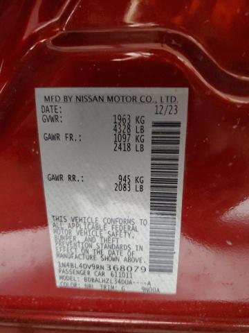 2024 NISSAN ALTIMA SV - 1N4BL4DV9RN368079