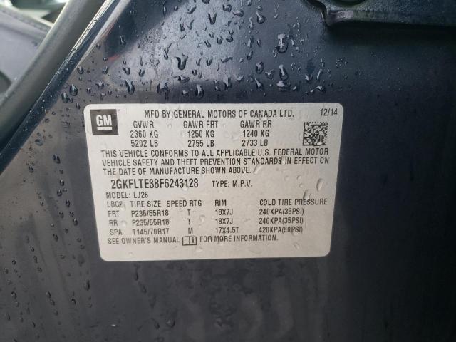 2015 GMC TERRAIN SL - 2GKFLTE38F6243128