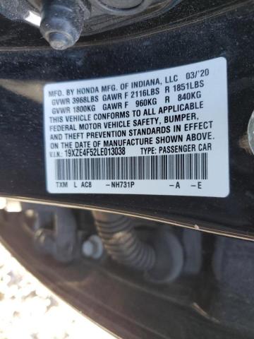 2020 HONDA INSIGHT EX 19XZE4F52LE013038