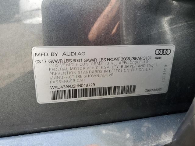 2017 AUDI A8 L QUATT - WAU43AFD2HN018729