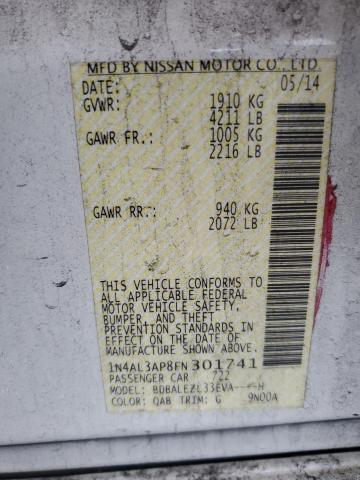 2015 NISSAN ALTIMA 2.5 - 1N4AL3AP8FN301741