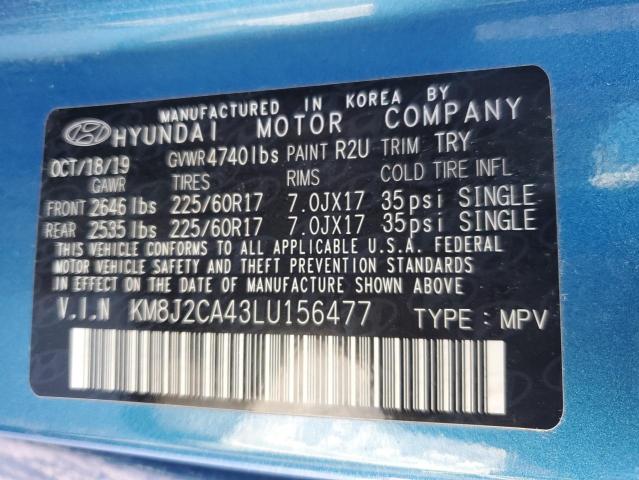 2020 HYUNDAI TUCSON SE KM8J2CA43LU156477