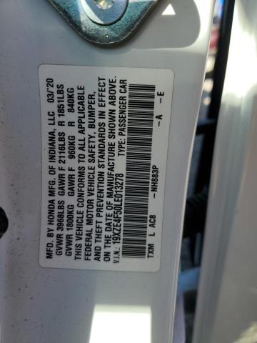 2020 HONDA INSIGHT EX 19XZE4F50LE013278