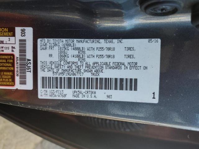 2016 TOYOTA TUNDRA DOU - 5TFUM5F19GX067717