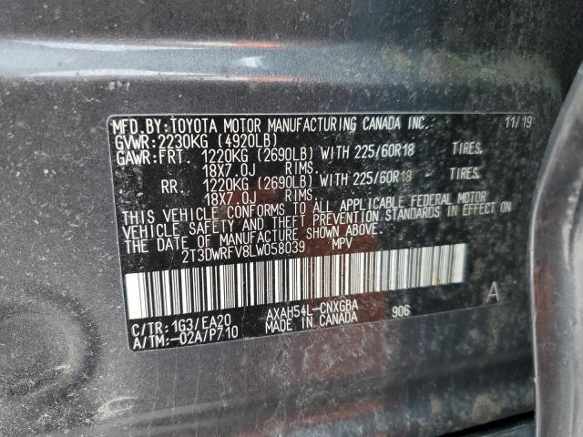 2020 TOYOTA RAV4 LIMIT - 2T3DWRFV8LW058039