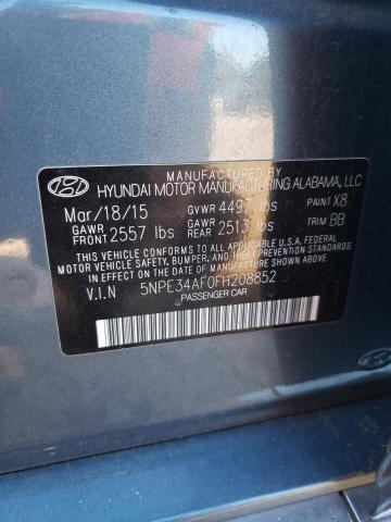 2015 HYUNDAI SONATA SPO - 5NPE34AF0FH208852