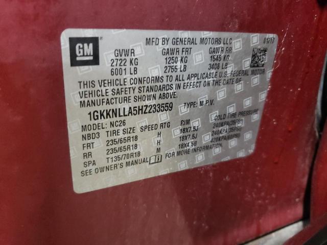 2017 GMC ACADIA SLE - 1GKKNLLA5HZ233559