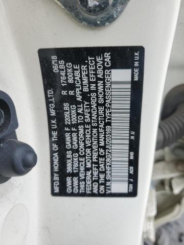 2018 HONDA CIVIC TYPE SHHFK8G72JU203169