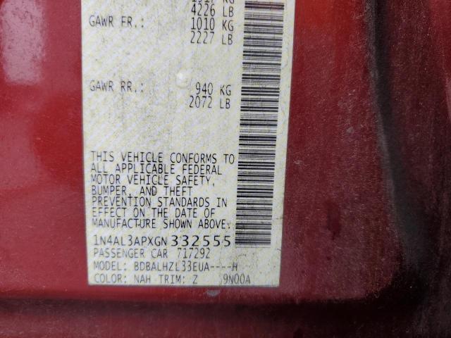 2016 NISSAN ALTIMA 2.5 - 1N4AL3APXGN332555