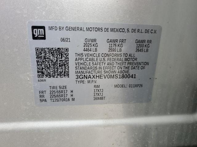 2021 CHEVROLET EQUINOX LS - 3GNAXHEV0MS180041