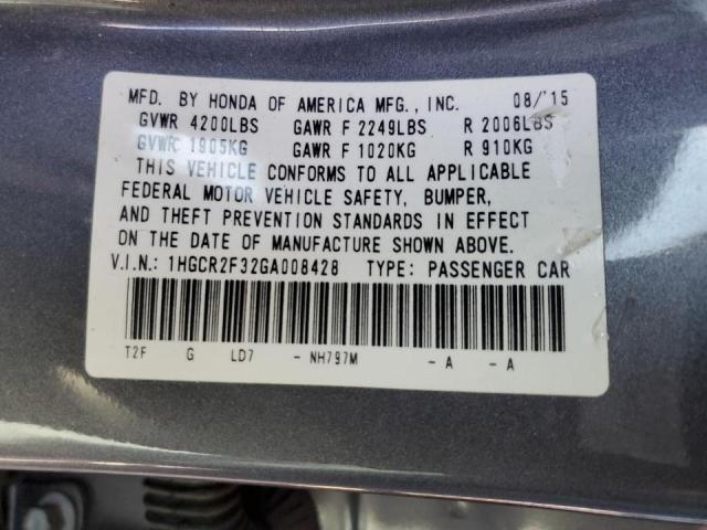 2016 HONDA ACCORD LX - 1HGCR2F32GA008428