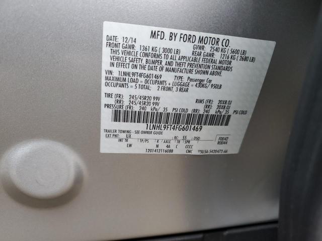 2015 LINCOLN MKS 1LNHL9FT4FG601469