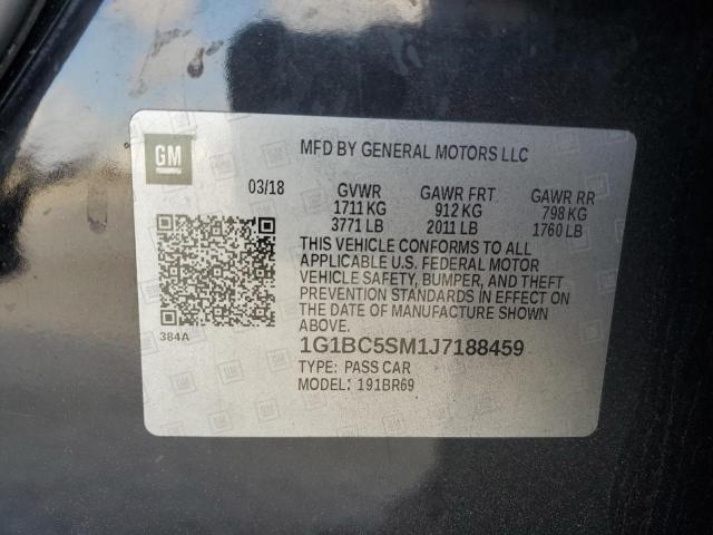2018 CHEVROLET CRUZE LS - 1G1BC5SM1J7188459