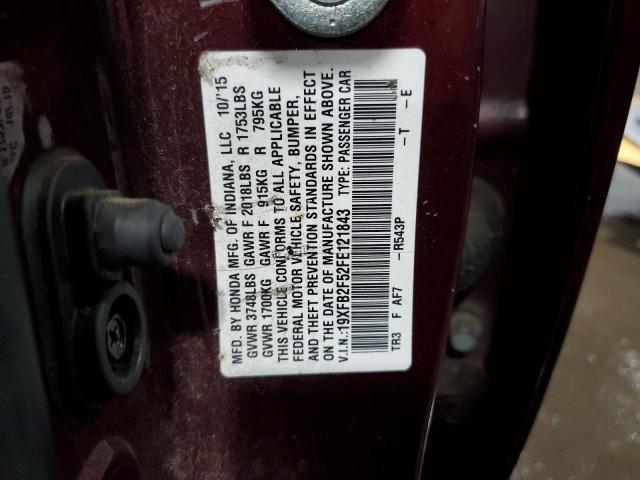 2015 HONDA CIVIC LX - 19XFB2F52FE121843