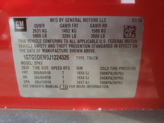 2018 GMC CANYON SLT 1GTG5DEN9J1224326
