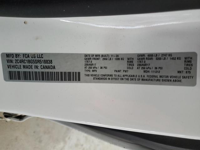 2025 CHRYSLER PACIFICA S 2C4RC1BG5SR518838