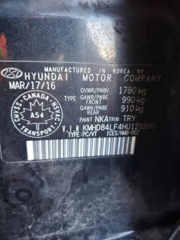 2017 HYUNDAI ELANTRA SE KMHD84LF4HU129280
