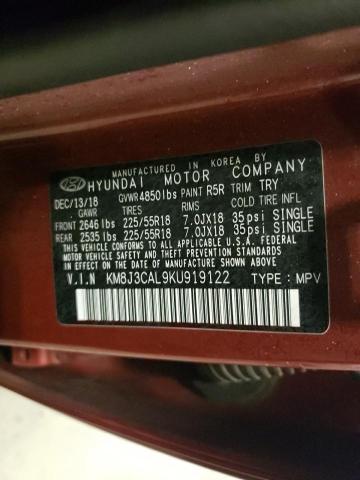 2019 HYUNDAI TUCSON LIM - KM8J3CAL9KU919122