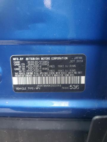 2019 MITSUBISHI ECLIPSE CR JA4AT4AA5KZ022269