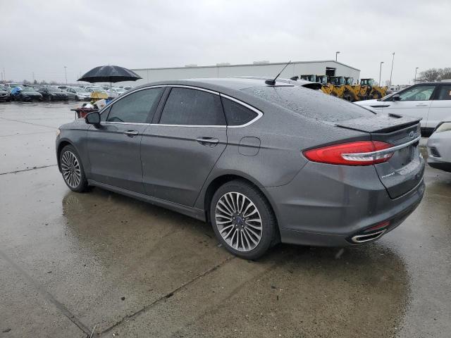 FORD FUSION TIT 2018 gray  gas 3FA6P0D97JR246887 photo #3