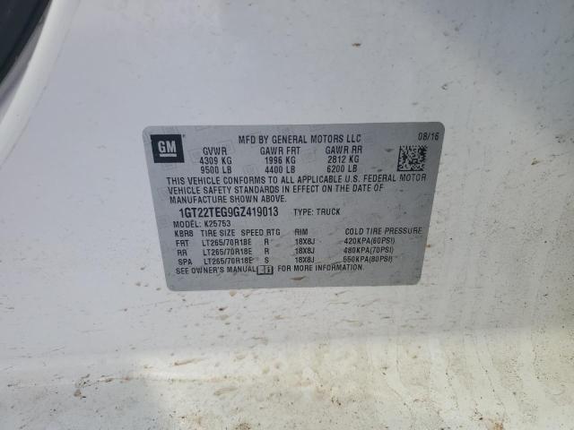 2016 GMC SIERRA K25 1GT22TEG9GZ419013