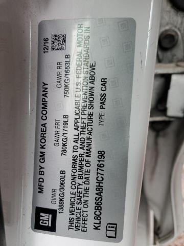 2017 CHEVROLET SPARK LS - KL8CB6SA8HC776198