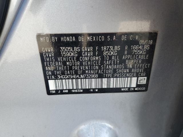 2018 HONDA FIT SPORT 3HGGK5H64JM732968