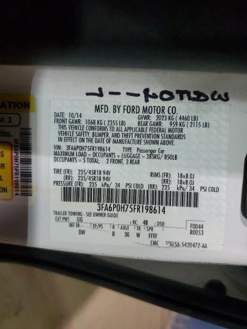2015 FORD FUSION SE - 3FA6P0H75FR198614