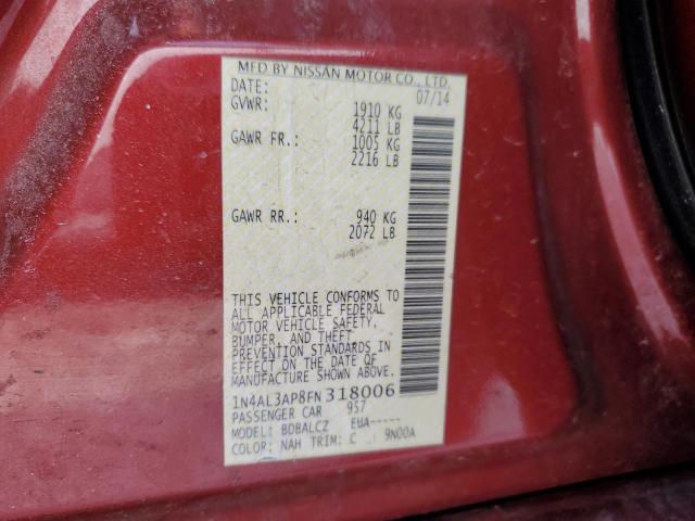 2015 NISSAN ALTIMA 2.5 - 1N4AL3AP8FN318006