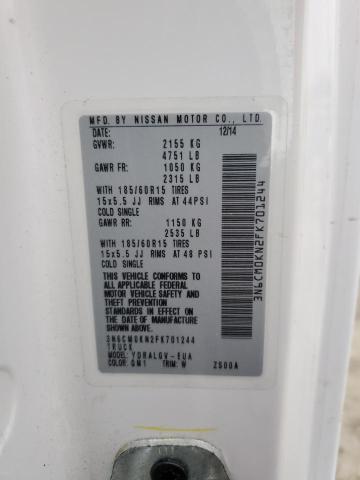 2015 NISSAN NV200 2.5S - 3N6CM0KN2FK701244